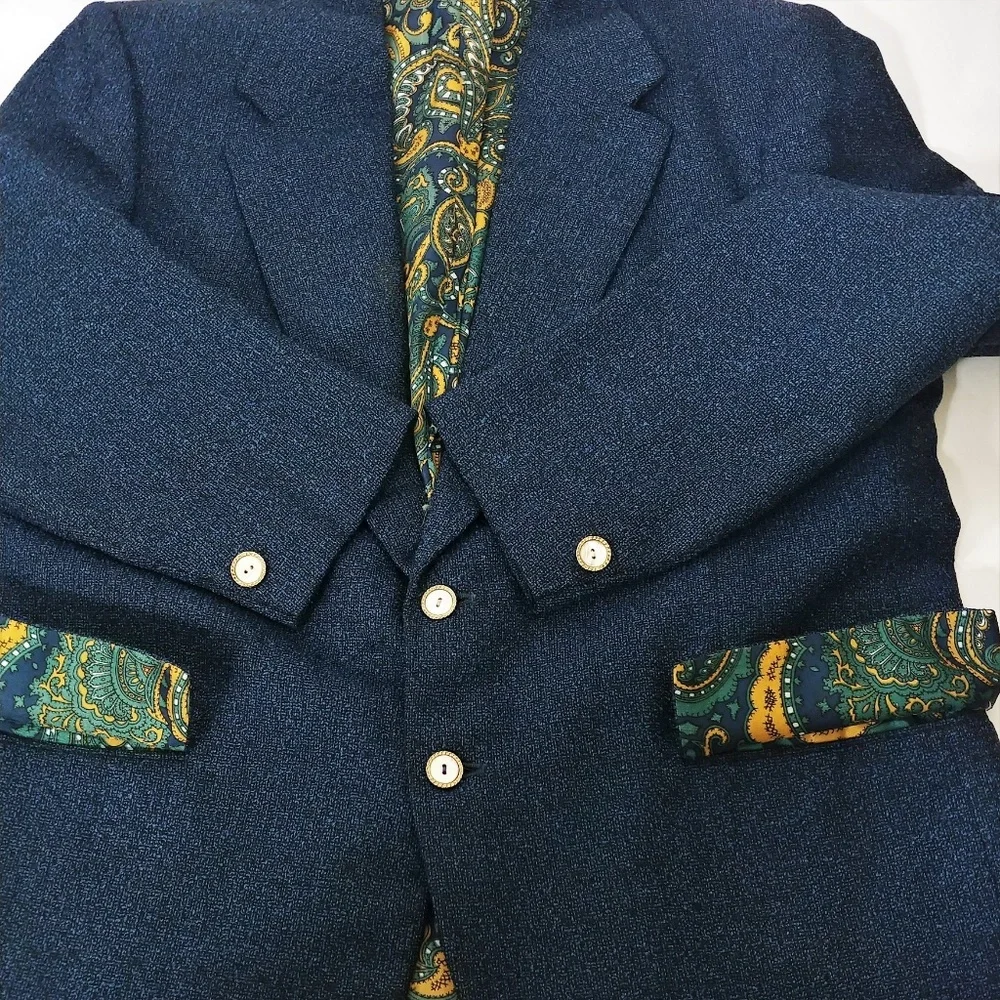 Lynbrook 1970's Vintage Wool Blazer 44R
